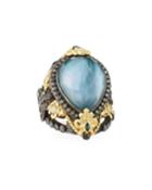 Old World Triplet & Mixed-stone Ring,