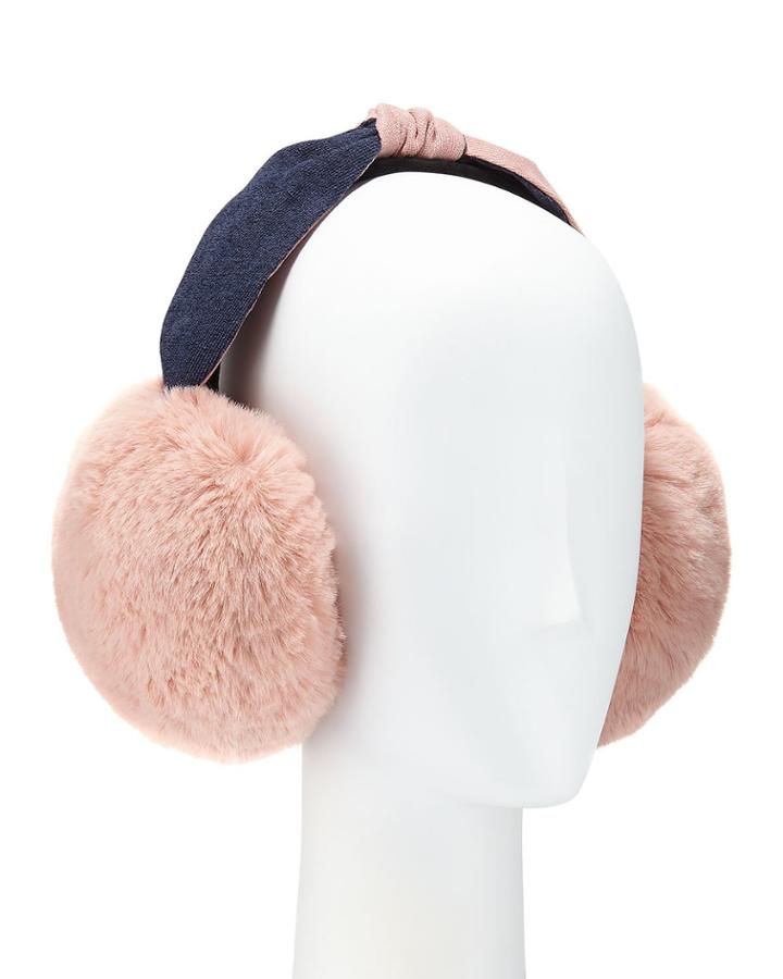 Faux Fur Tie-top Earmuffs