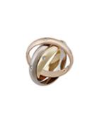 Estate 18k Constellation Tri-color Ring W/ Diamonds,