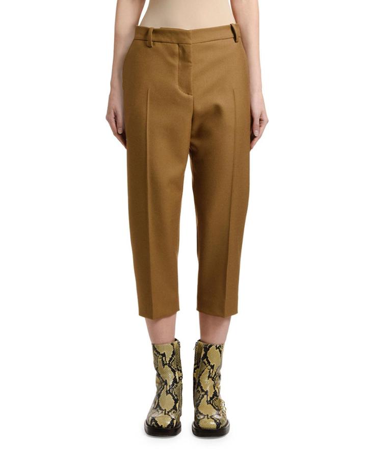 Cropped Wool Pants