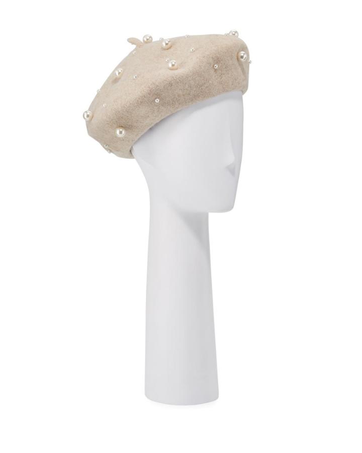 Pearly Wool Beret