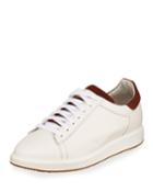 Men's Suede-trim Leather