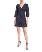 Bernadina Printed 3/4-sleeve Dress