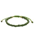 Mach Speed Men's Beaded Pull-thread Bracelet, Green