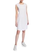 Petite Crewneck Sleeveless Jersey Dress