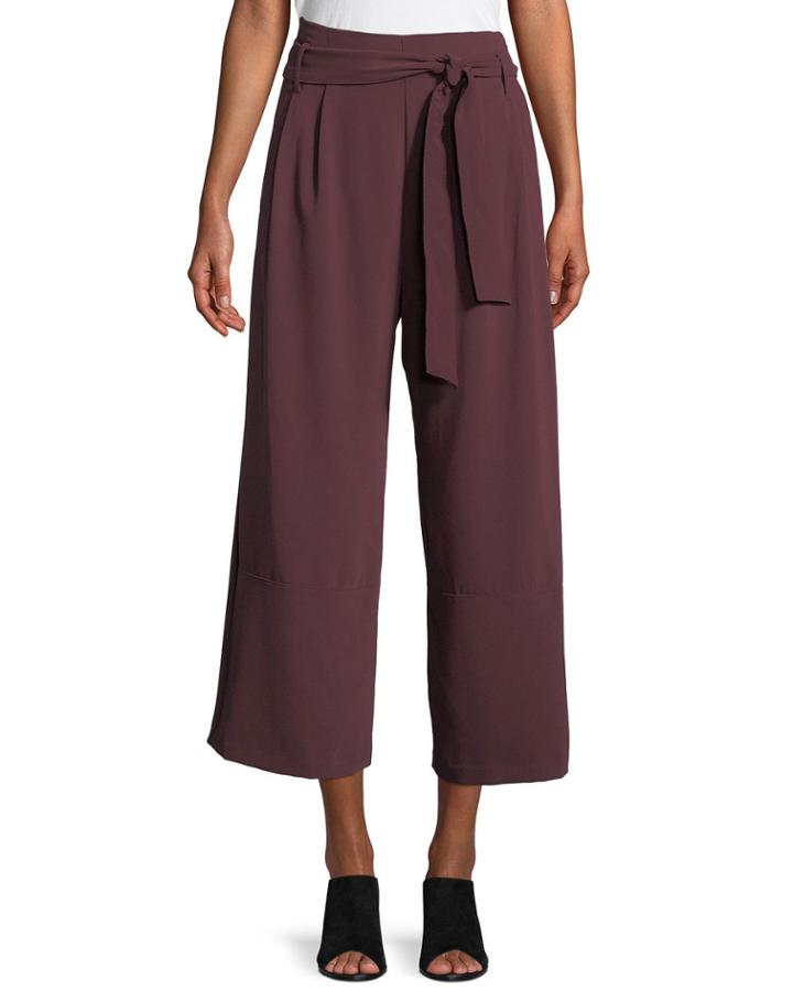Tie-waist Culottes