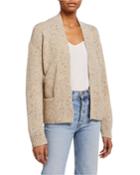 Open Rib Trim Cardigan