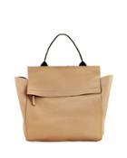 Bubble Leather Maxi Handbag, Pink