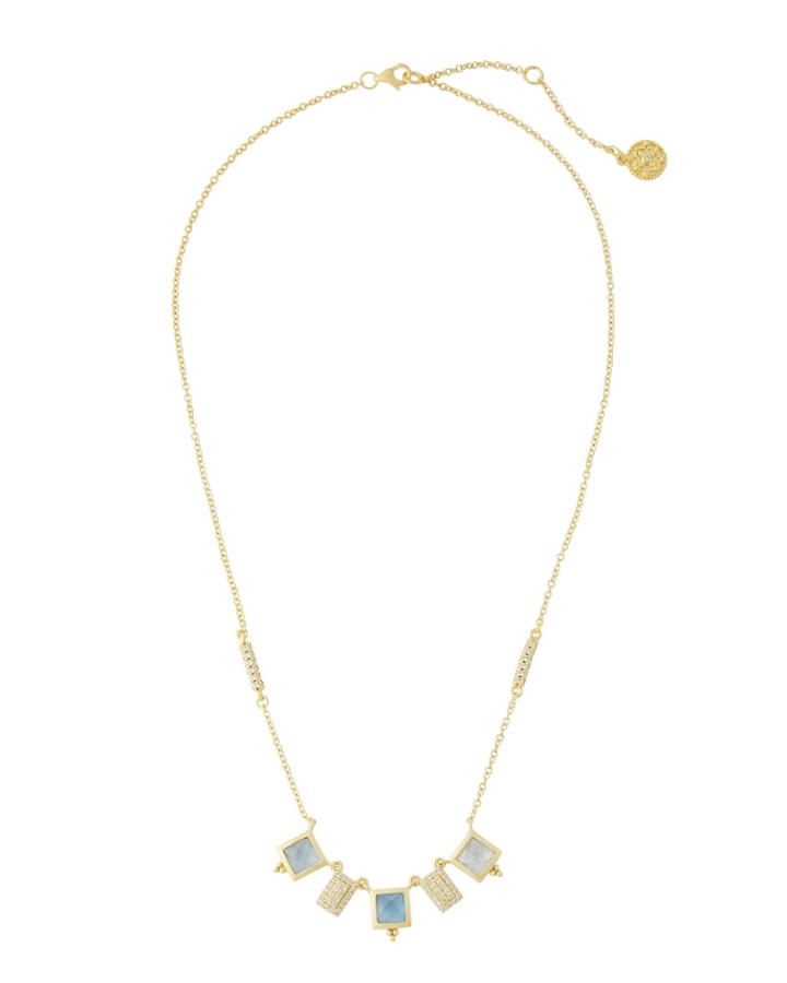 Ocean Azure Charm Necklace