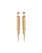 Fringe Drop Earrings W/