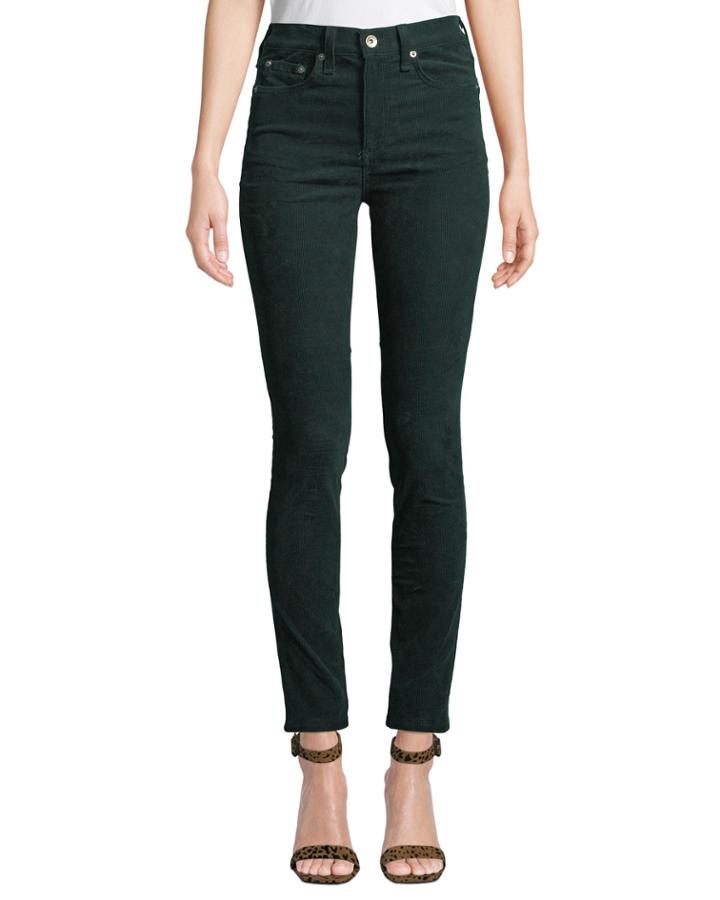 High-rise Skinny Ankle Corduroy Jeans