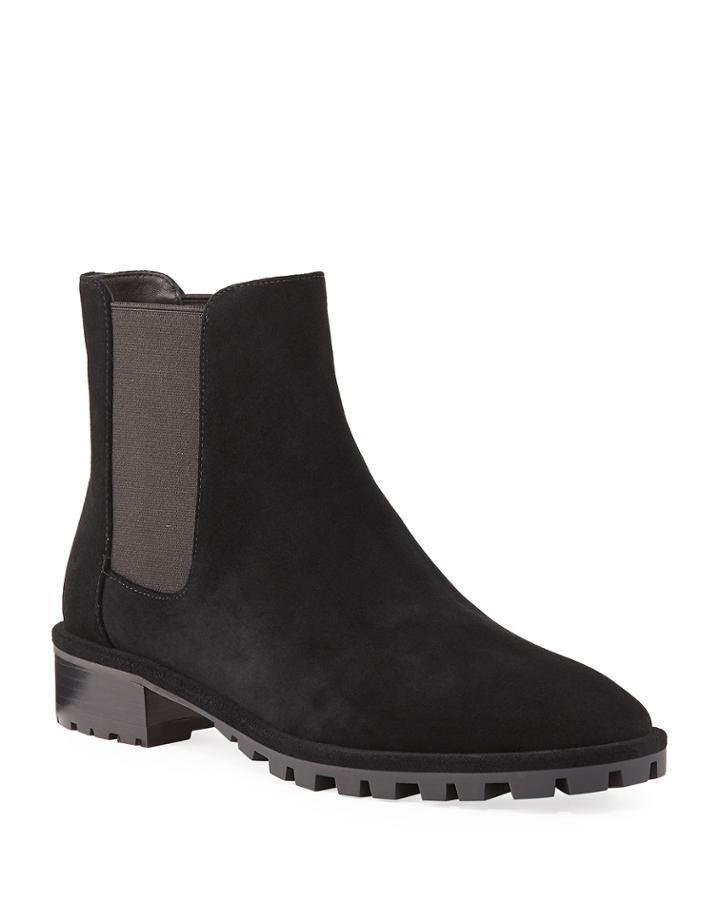 Laine Suede Gored Ankle Booties
