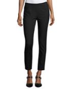 Catherine Slim-leg Ankle Pants, Black