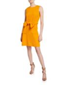 Wool-blend Tie-waist