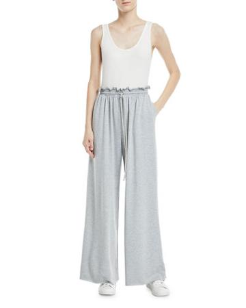 Ribbed-top Wide-leg Jumpsuit
