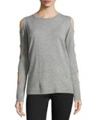 Cashmere Cutout-sleeves Pullover