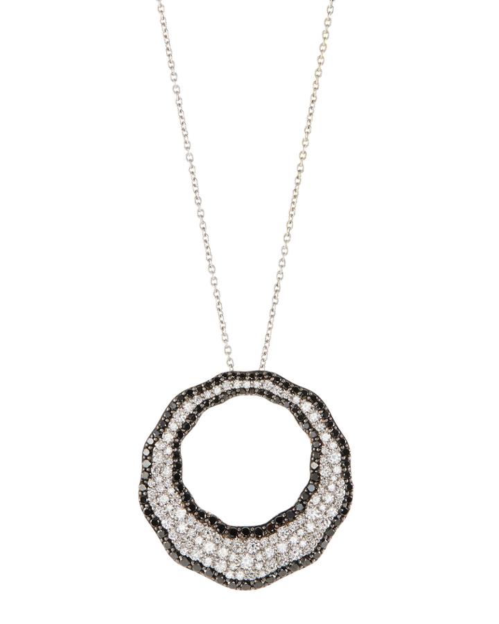 18k W Scalare W B Dia Neckla