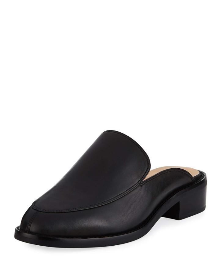 Ailey Napa Leather Flat Mule