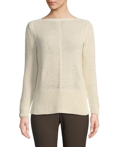 Mixed-stitch Pullover