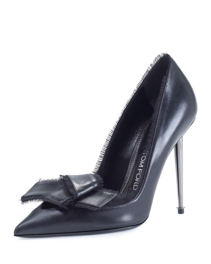 Fringe Bow 105mm Pump, Black