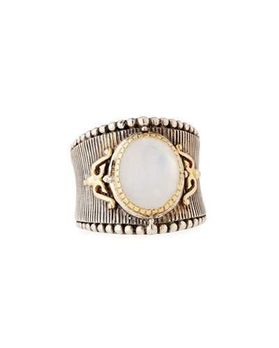 Erato Small Oval Labradorite Ring,