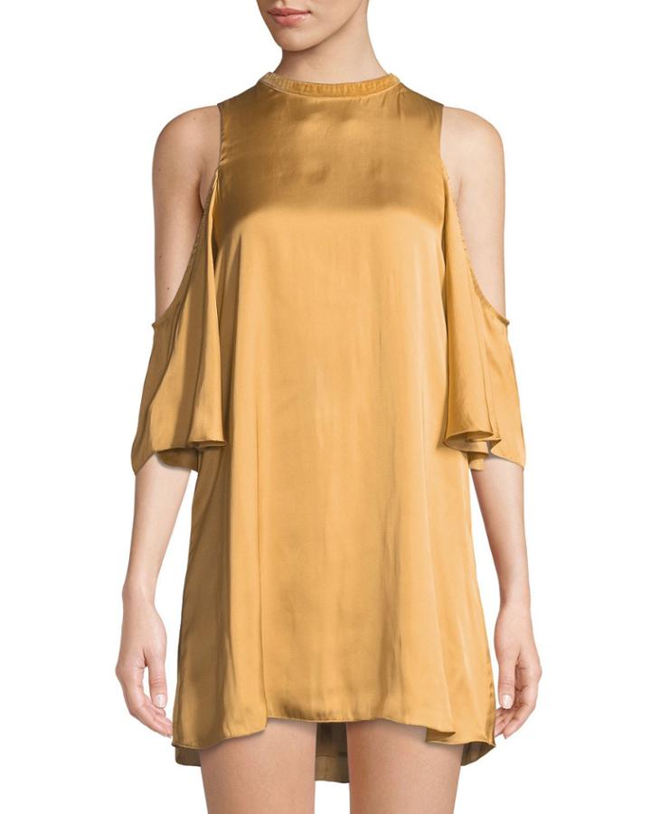Pablo Cold-shoulder Charmeuse