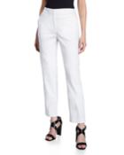 Straight-leg Pants With Back Pockets