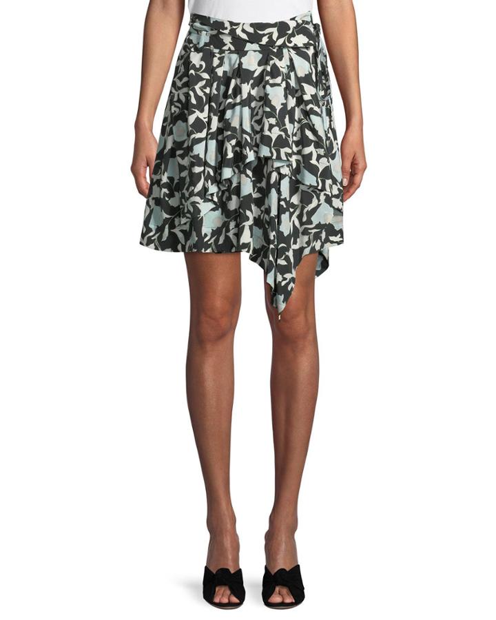 Sadira Floral Embroidered Asymmetric