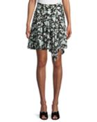 Sadira Floral Embroidered Asymmetric