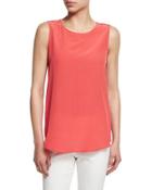 Sleeveless Silk