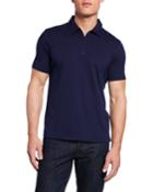 Men's Short-sleeve Zip-front Polo
