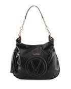 Penelope Leather Tote Bag, Black