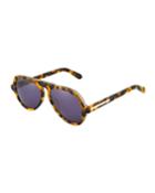 Aviator-style Tortoiseshell Acetate