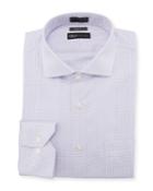 Classic-fit Non-iron Herringbone-check Dress