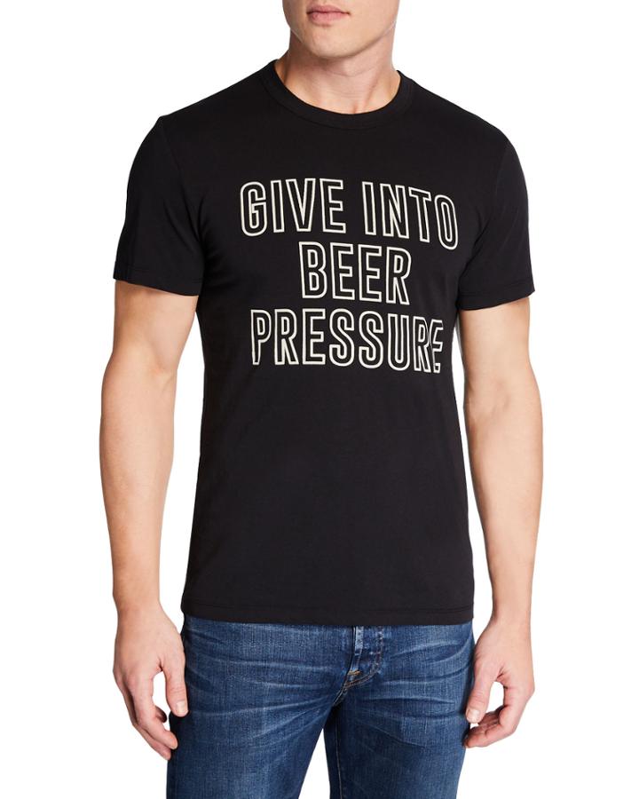 Men's Give Into Beer Pressure Cotton Tee