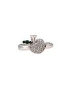 Pasquale Bruni 18k White Gold & Diamond Apple Ring, Size