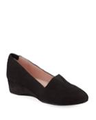 Suede Low-wedge