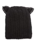 Felix Wool Skull Cap W/ Cat Ears