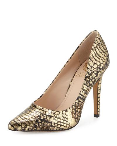 Kain Snake-print Pointed-toe Pump,