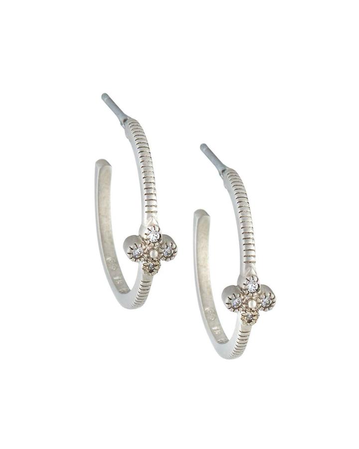 Clover Huggie Hoop Earrings