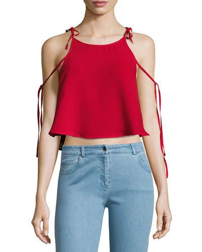 The Wanderer Waffle-knit Top