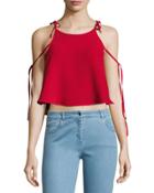 The Wanderer Waffle-knit Top
