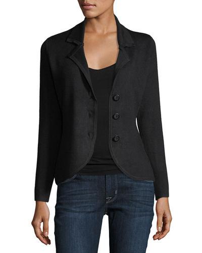 Three-button Knit Jacket
