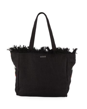 Saffire Embroidered Canvas Tote Bag