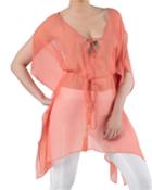 Aragonite Silk Chiffon Tunic