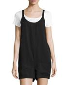 Gracie Woven Romper, Black