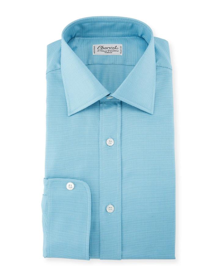 Men's Textured Solid Dress