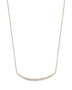 18k Rose Gold Larger Single Crescent Necklace