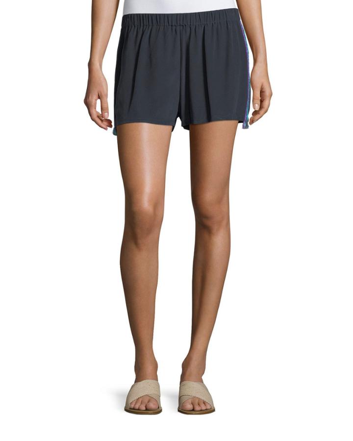 Cassia Flat-front Tux-detail Crepe De Chine
