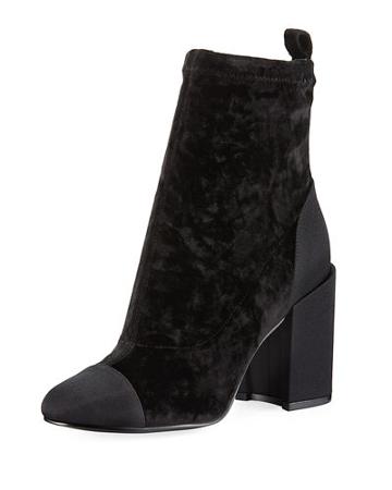 Tache Block-heel Zip Bootie